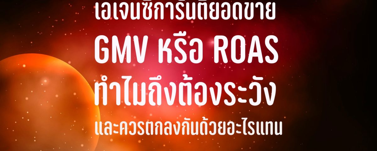 เอเจนซี่การันตียอดขาย ROAS GMV